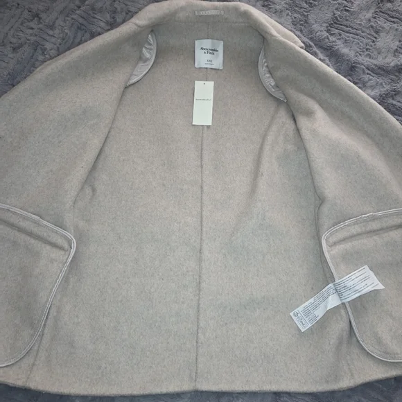 Abercrombie Wool Blend Blazer Jacket XXS - Picture 4 of 9